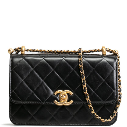 CHANEL Small Perfect Fit Flap Bag - Shiny Black