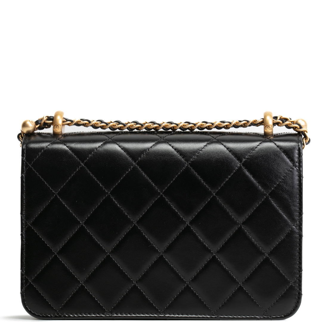 CHANEL Small Perfect Fit Flap Bag - Shiny Black