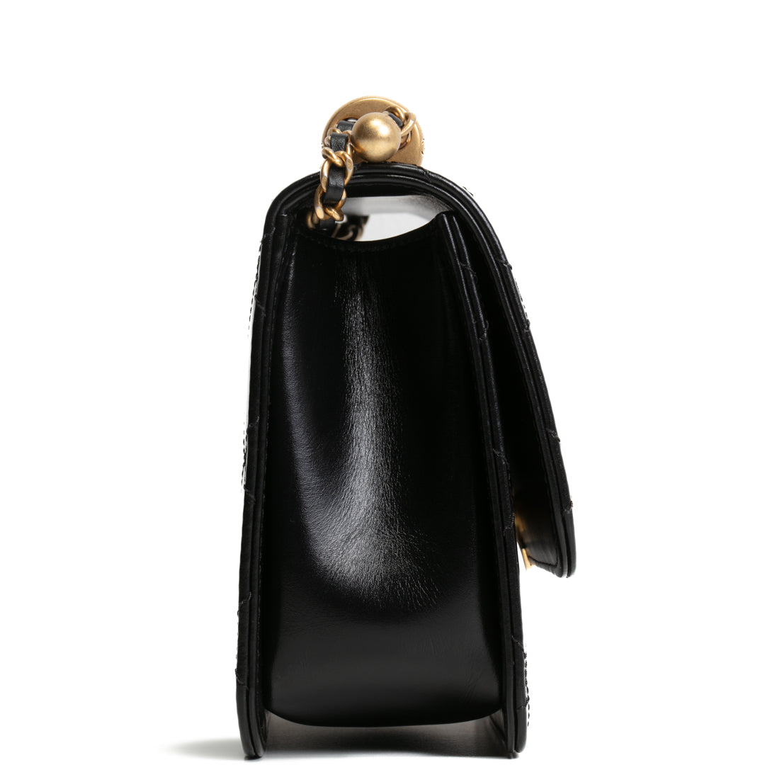 CHANEL Small Perfect Fit Flap Bag - Shiny Black