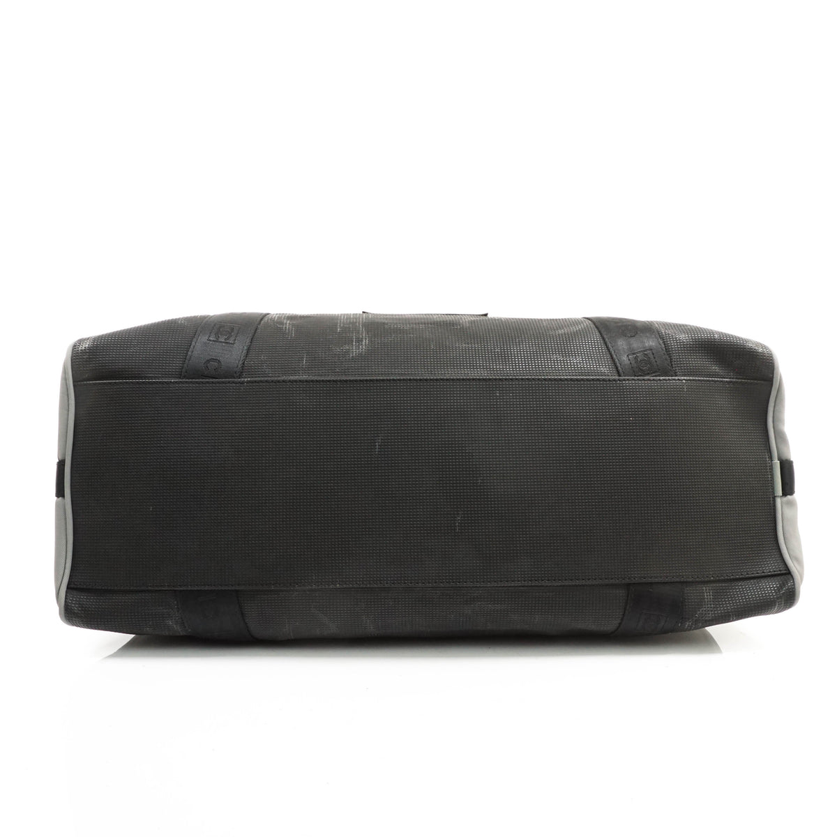 Chanel Boston Bag Nylon Gray