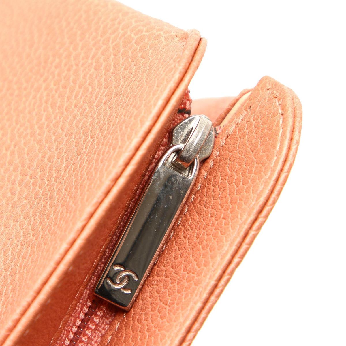 Chanel CC Caviar Leather Pouch