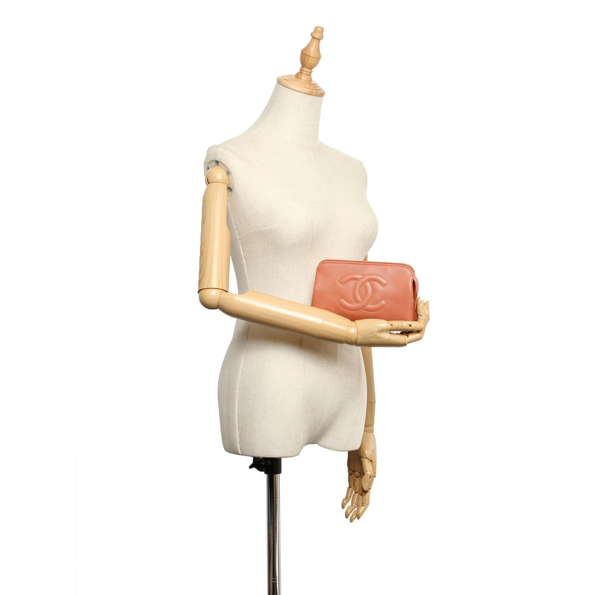Chanel CC Caviar Leather Pouch