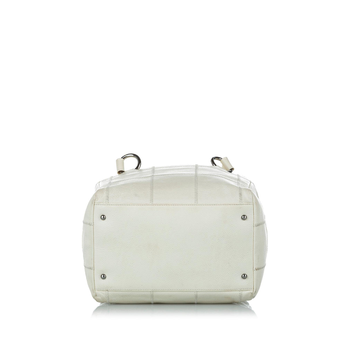 Chanel Choco Bar Caviar Leather Shoulder Bag