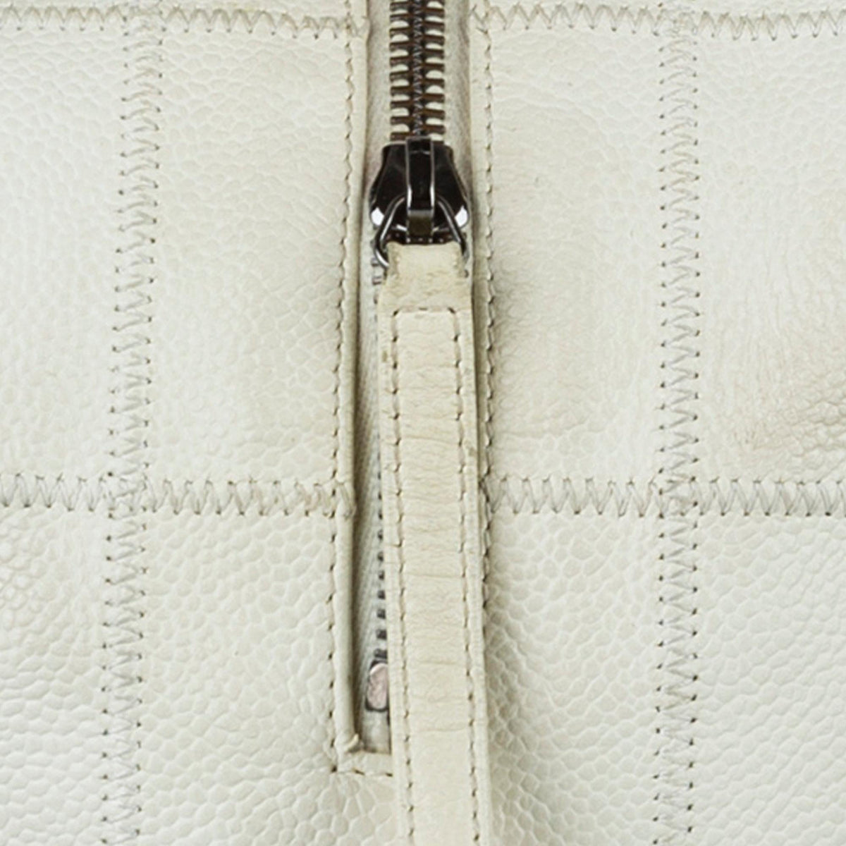 Chanel Choco Bar Caviar Leather Shoulder Bag