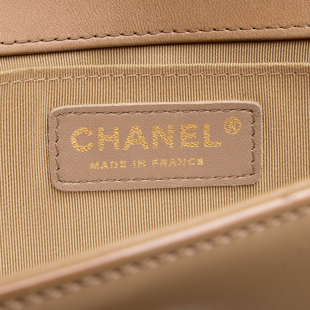 Chanel Iridescent Shiny Calfskin Old Medium Boy Bag