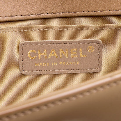Chanel Iridescent Shiny Calfskin Old Medium Boy Bag