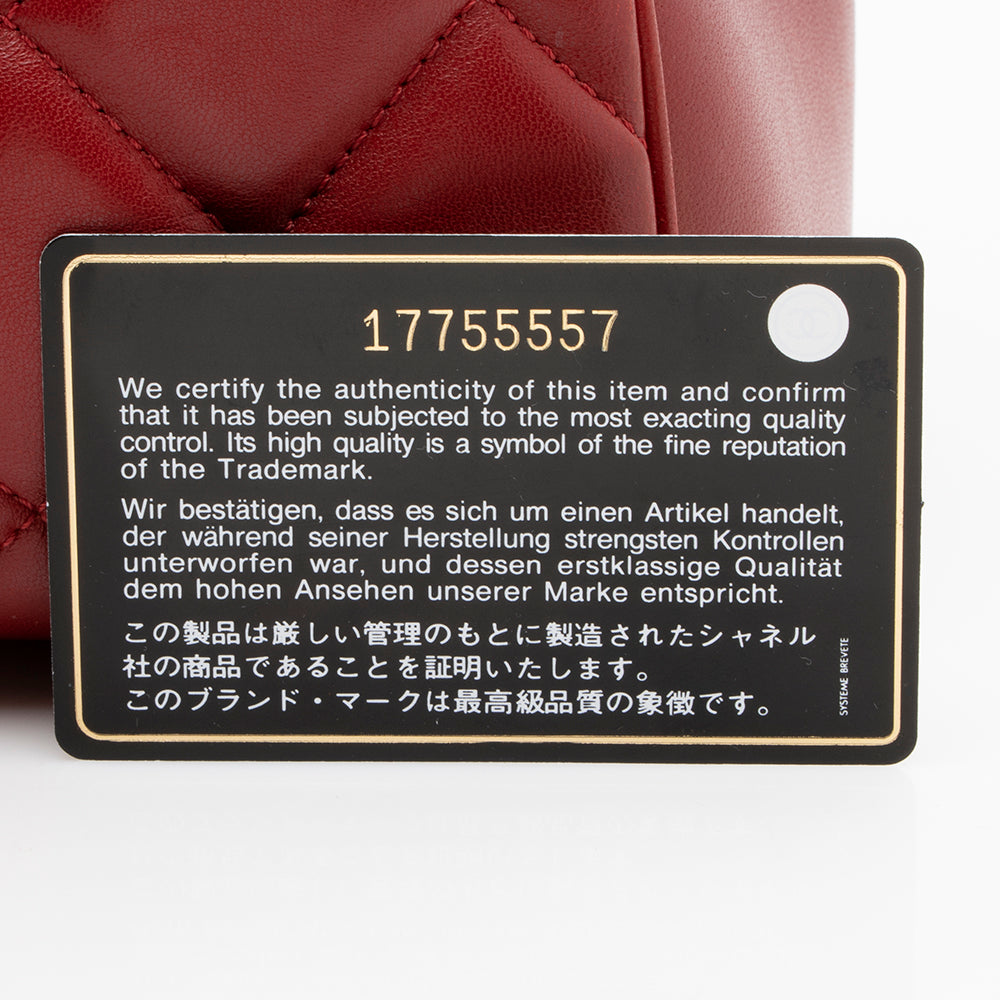 Chanel Lambskin Flap CC Shoulder Bag