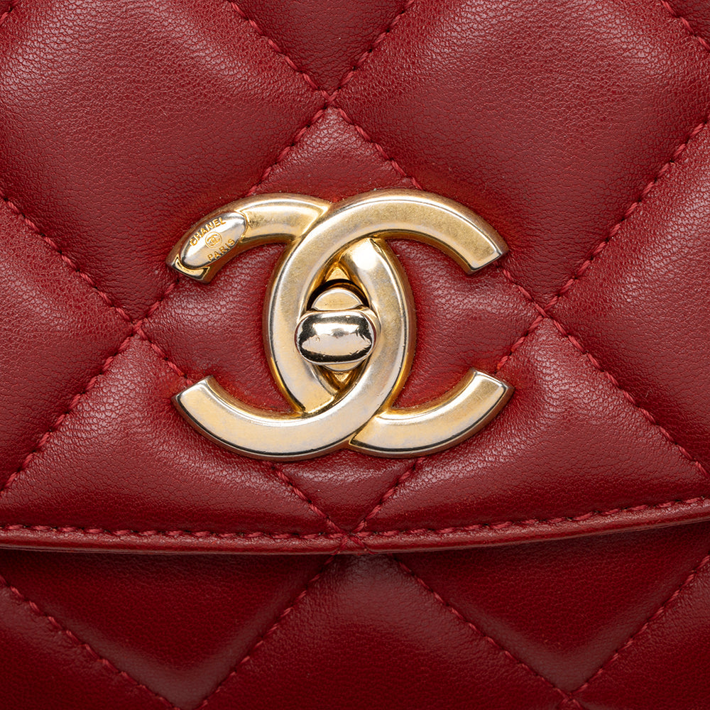 Chanel Lambskin Flap CC Shoulder Bag