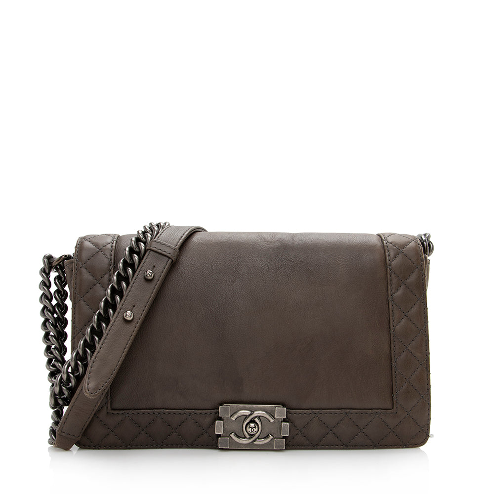 Chanel Lambskin Reverso Medium Boy Bag