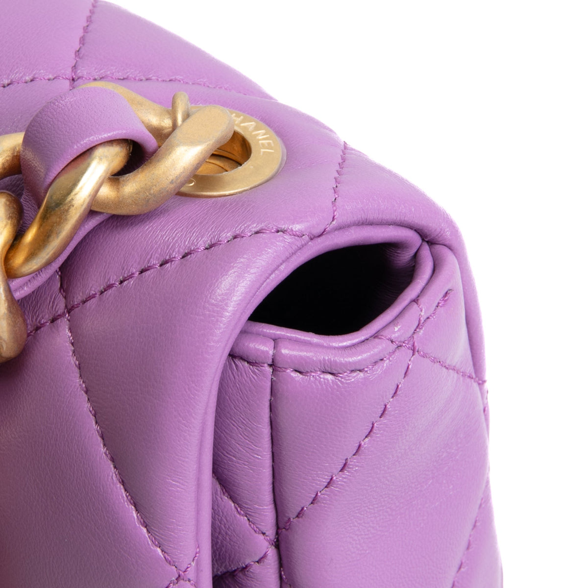 CHANEL Mini Candy Chain Flap Bag - Purple