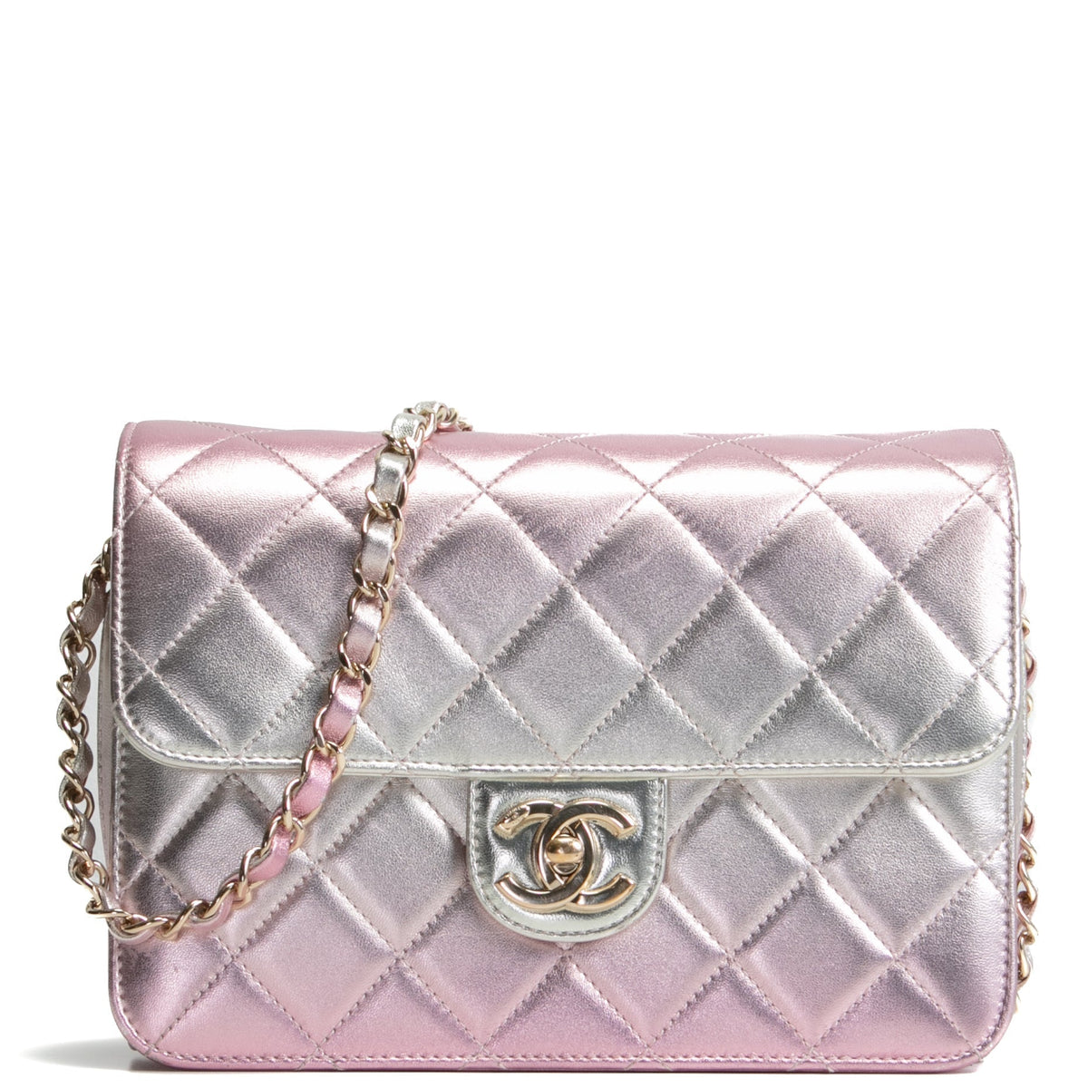 CHANEL Like A Wallet Flap - Metallic Pink