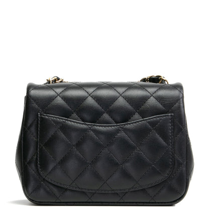 CHANEL Mini Square Flap Bag - Black