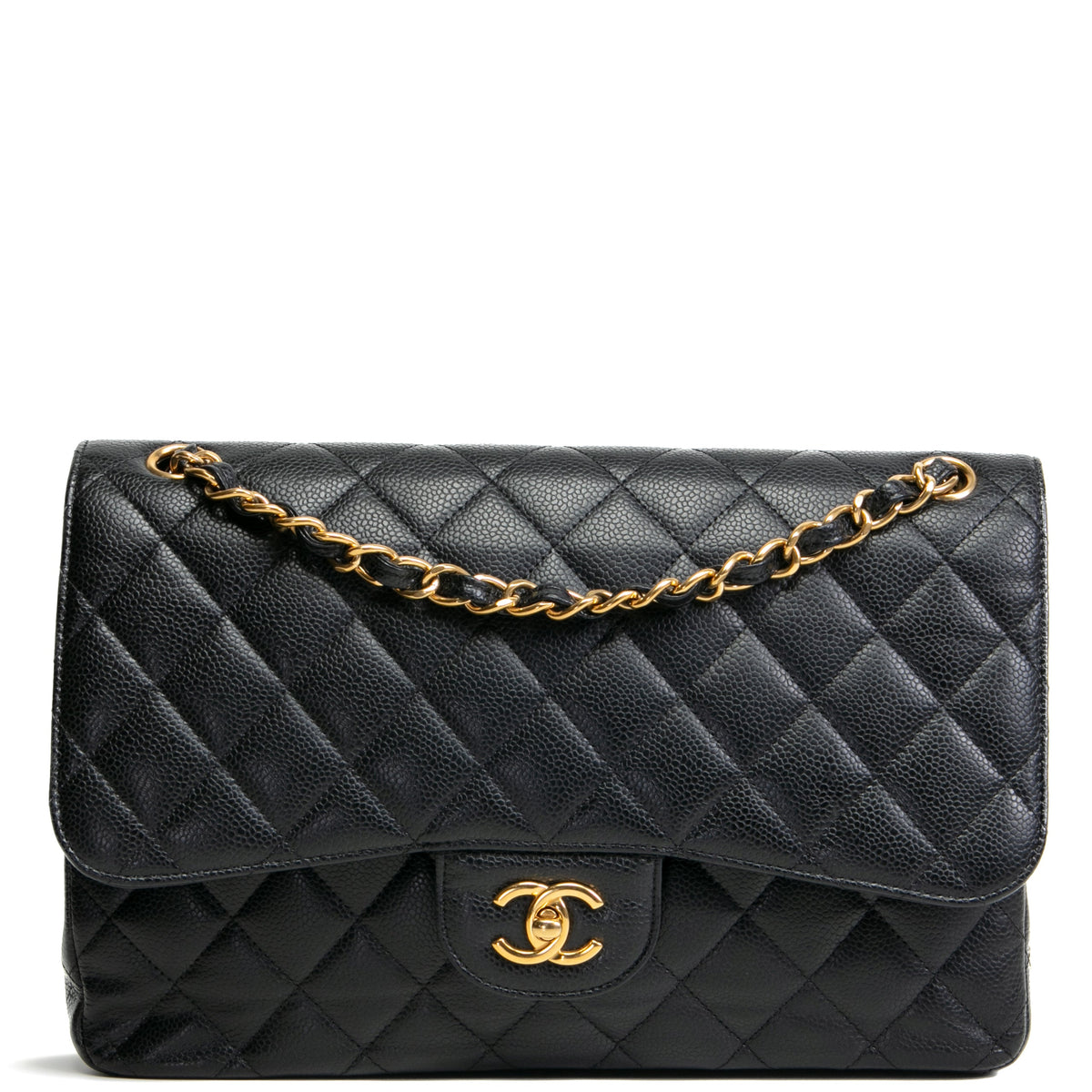 CHANEL Jumbo Double Flap -  Black
