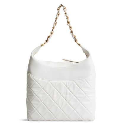 CHANEL 2022 Close To Me Hobo - White