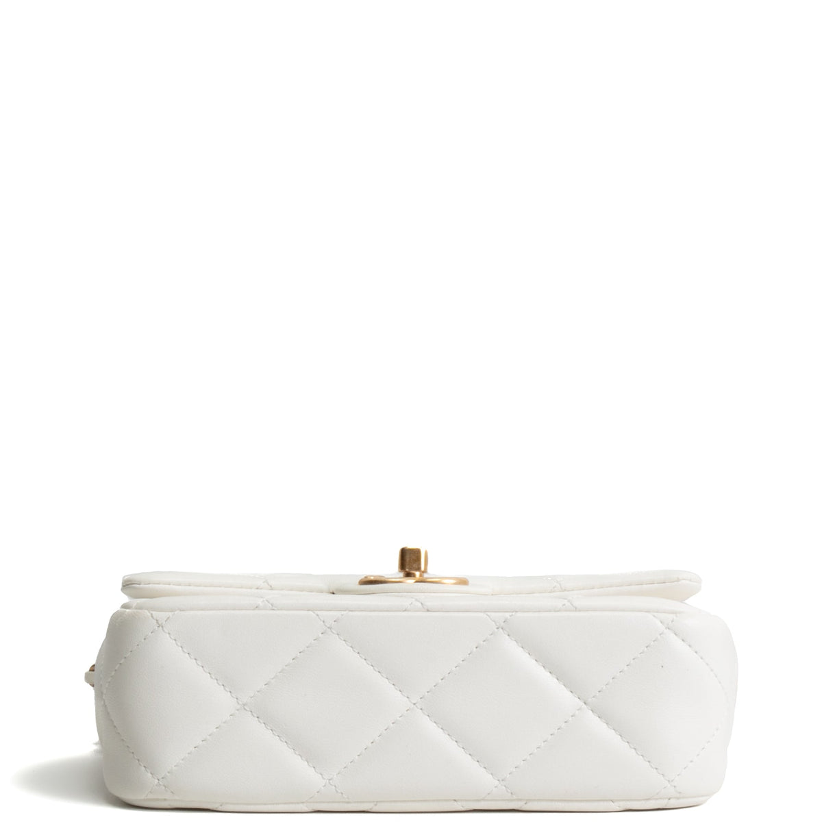 CHANEL My Perfect Mini Adjustable Pearl Chain Flap - White