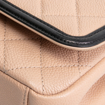 CHANEL Filigree CC Small Flap Bag  - Dark Beige