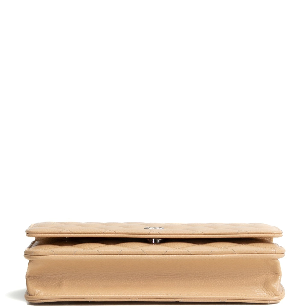 CHANEL Classic Wallet On Chain- Quilted Caviar Beige