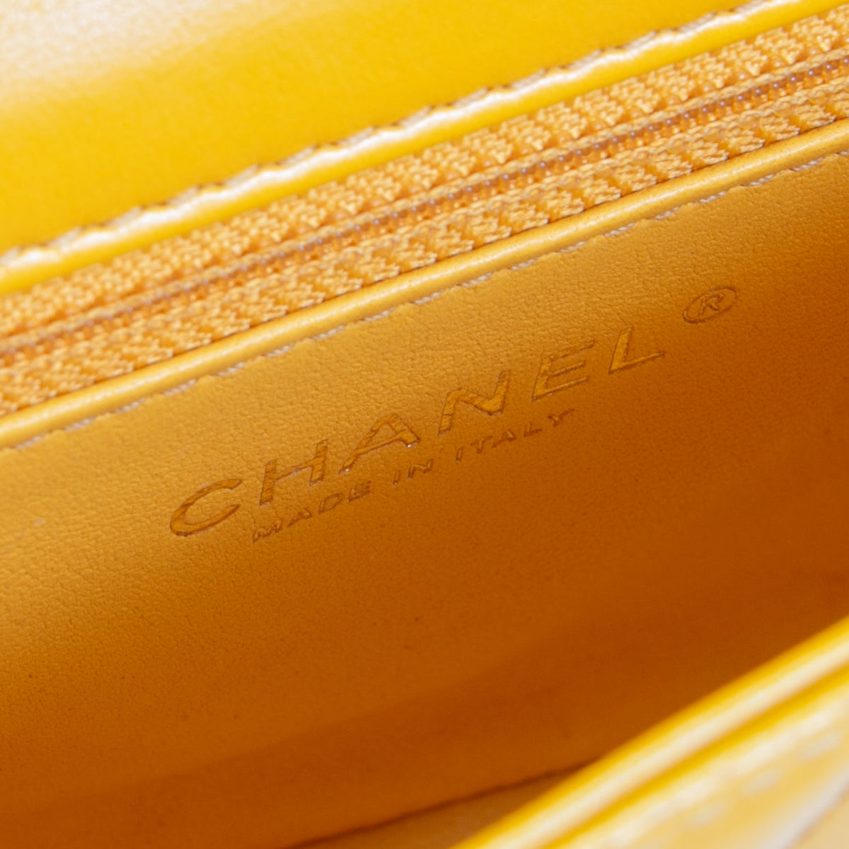 CHANEL Golden Links Top Handle Flap Bag Small- Mustard Yellow