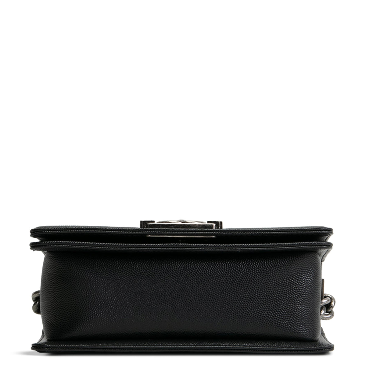 CHANEL Caviar Quilted Boy Flap Bag Small- Black