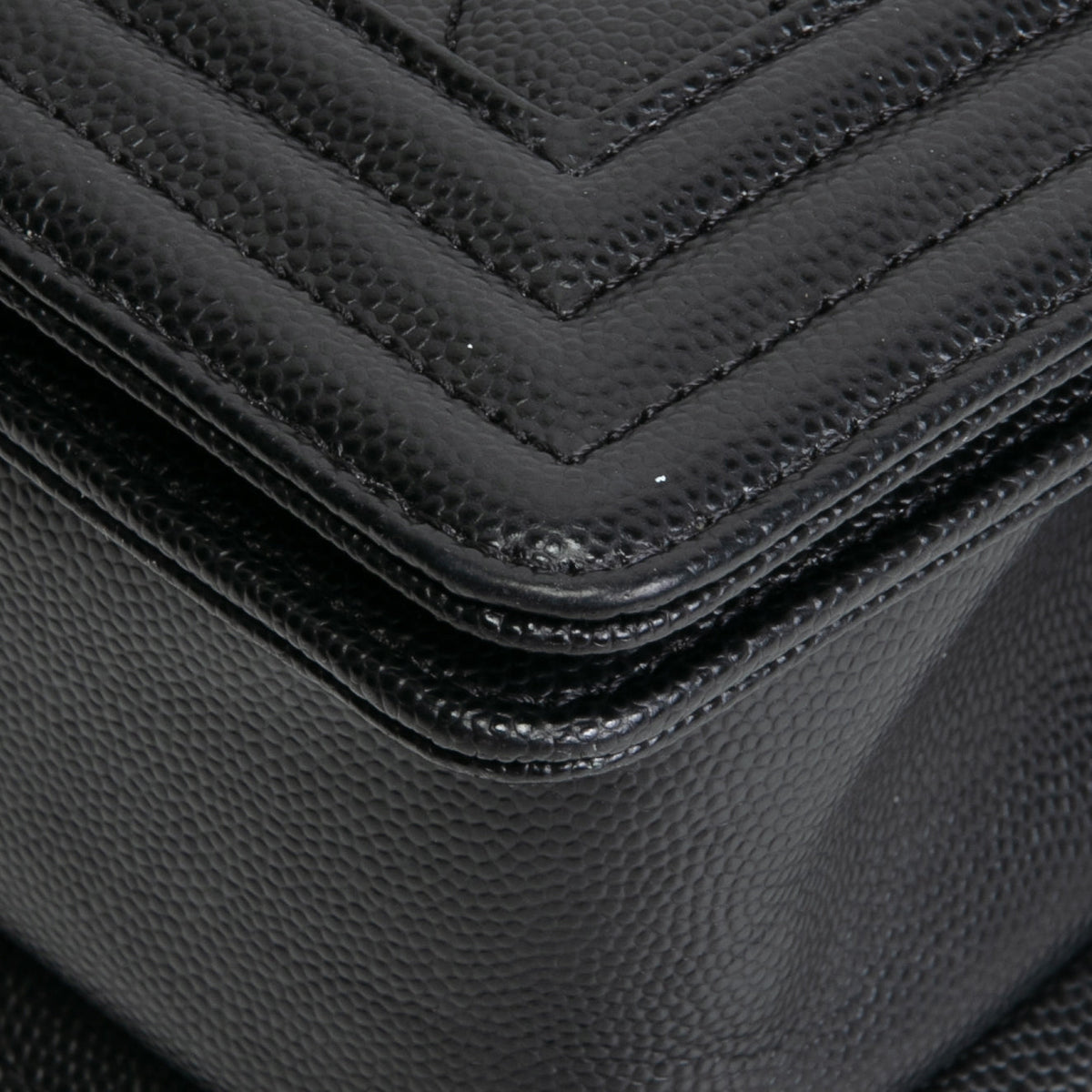 CHANEL Caviar Quilted Boy Flap Bag Small- Black