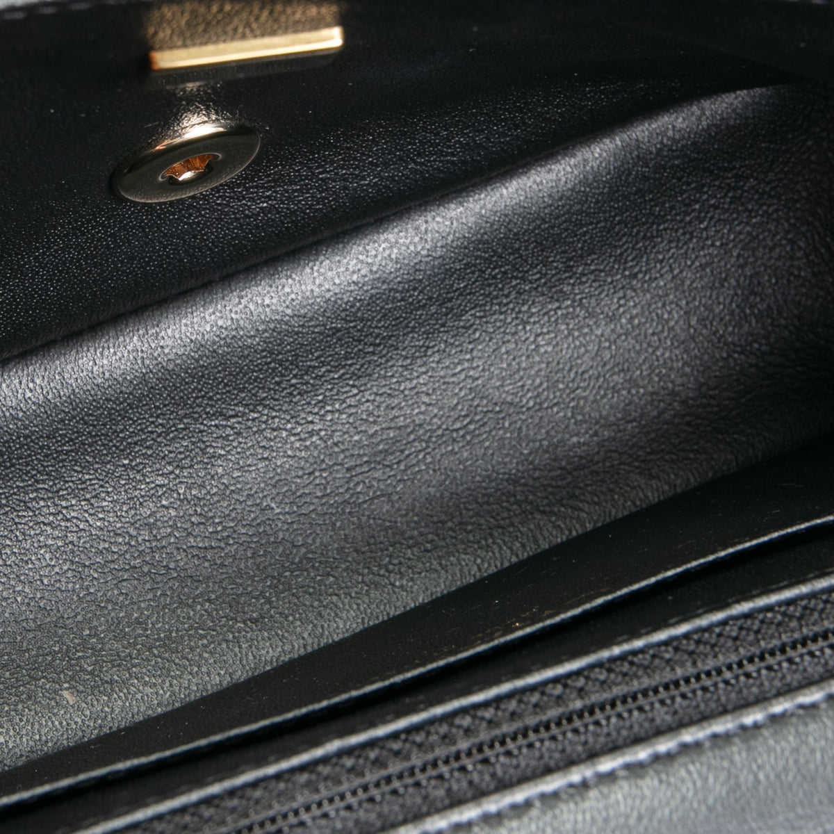 CHANEL Lambskin Quilted Rectangular Mini Flap Bag - Black