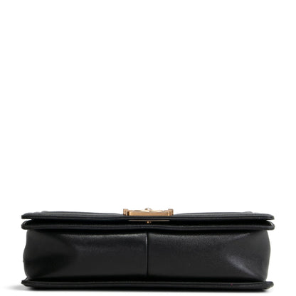 CHANEL Caviar Quilted Medium Boy Flap Bag- Black
