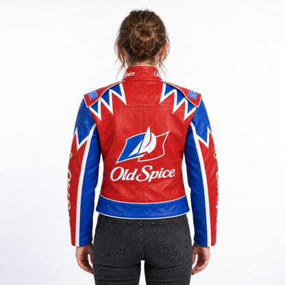 John C. Reilly Talladega Nights Old Spice Red Leather Jacket