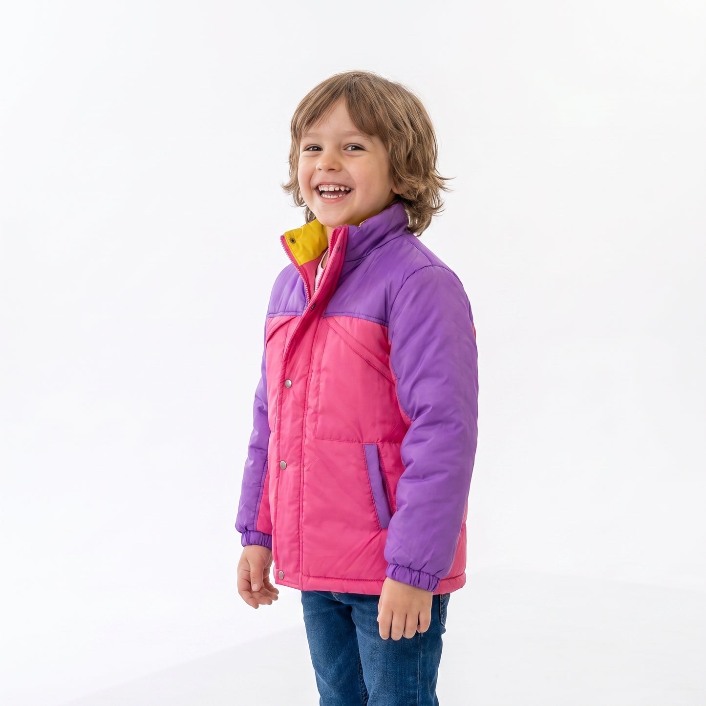Kids Oliver Tree Inspired 90s Retro Colorblock Windbreaker Jacket