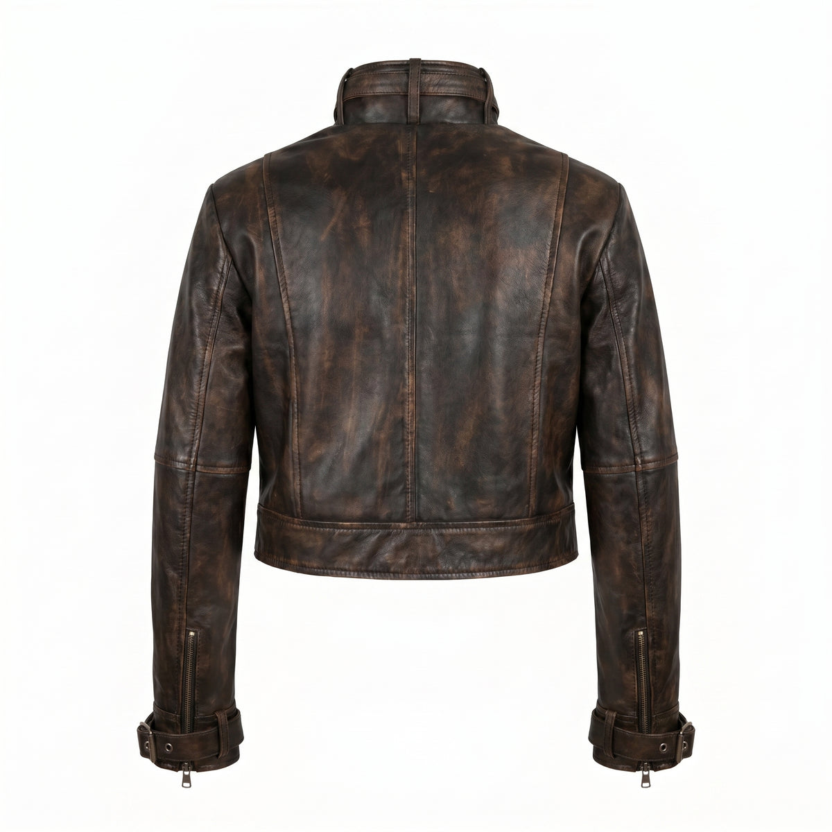 Titans Jason Todd Red Hood Distressed Leather Jacket Cosplay