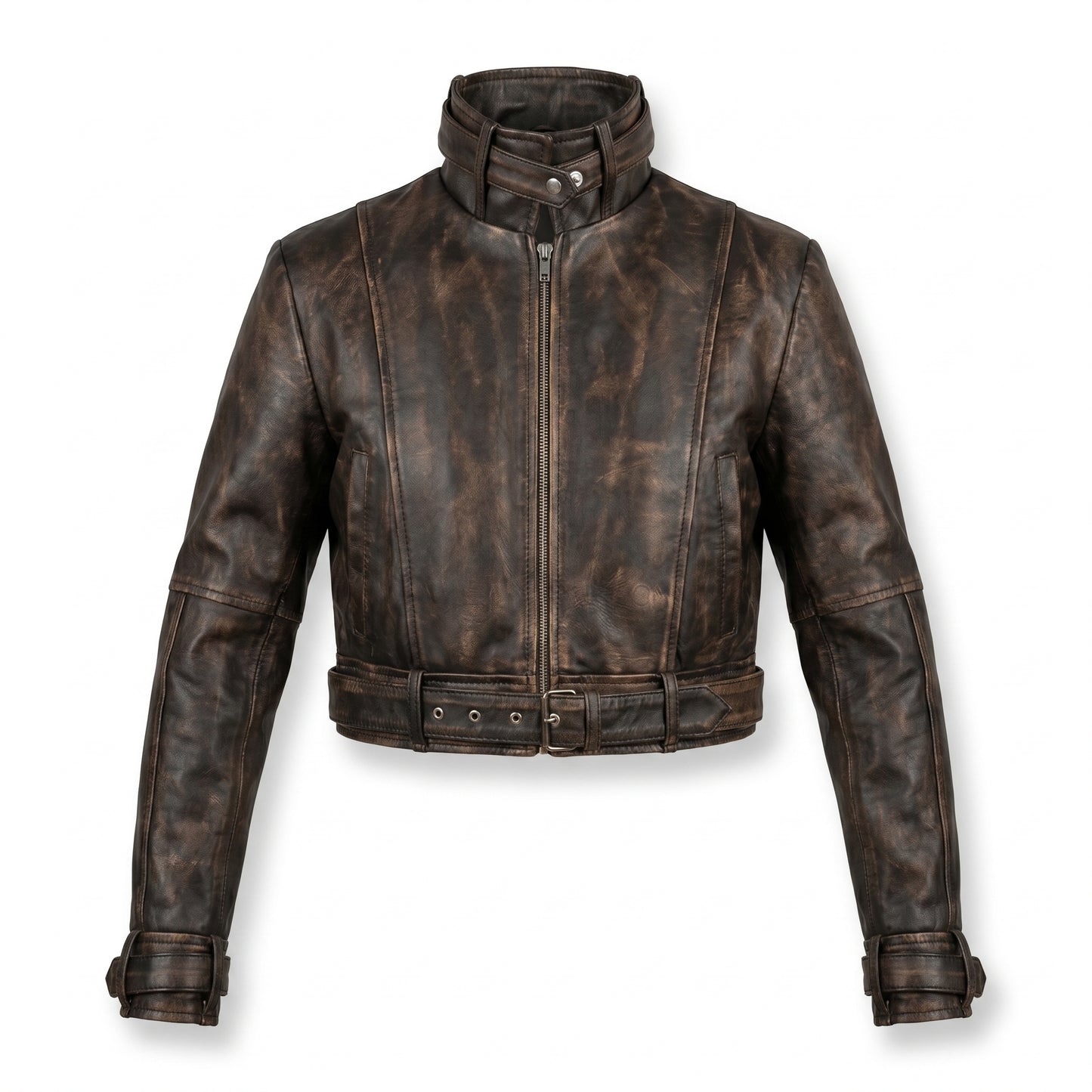Titans Jason Todd Red Hood Distressed Leather Jacket Cosplay