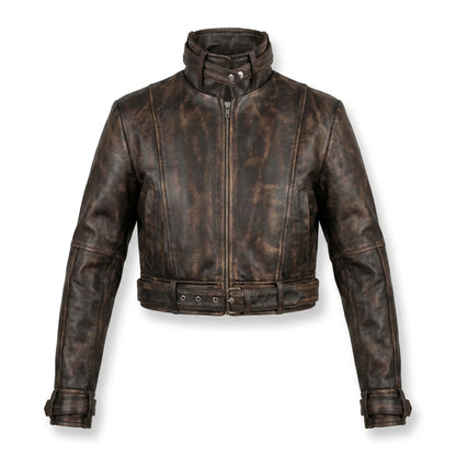 Titans Jason Todd Red Hood Distressed Leather Jacket Cosplay