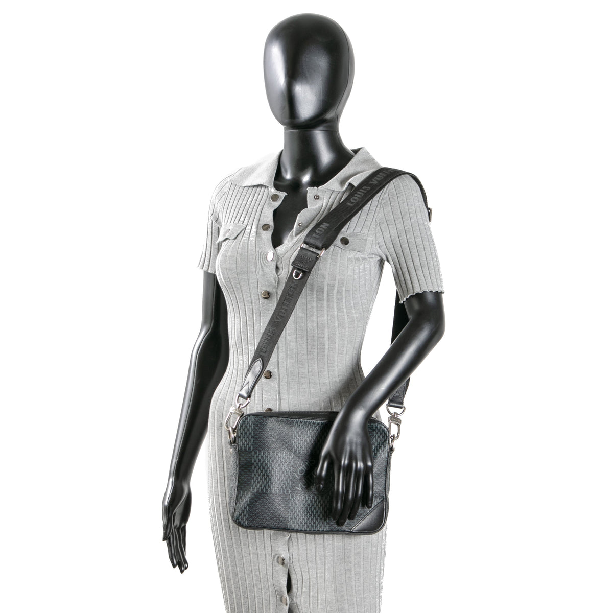 LOUIS VUITTON Damier Graphite Inifini 3D Trio - OUTLET - FINAL SALE