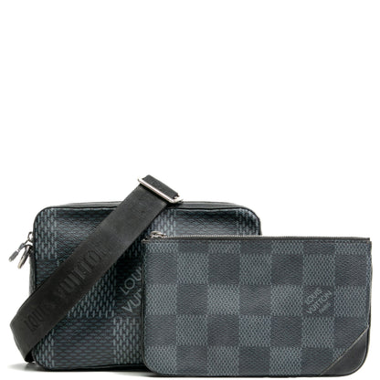 LOUIS VUITTON Damier Graphite Inifini 3D Trio - OUTLET - FINAL SALE