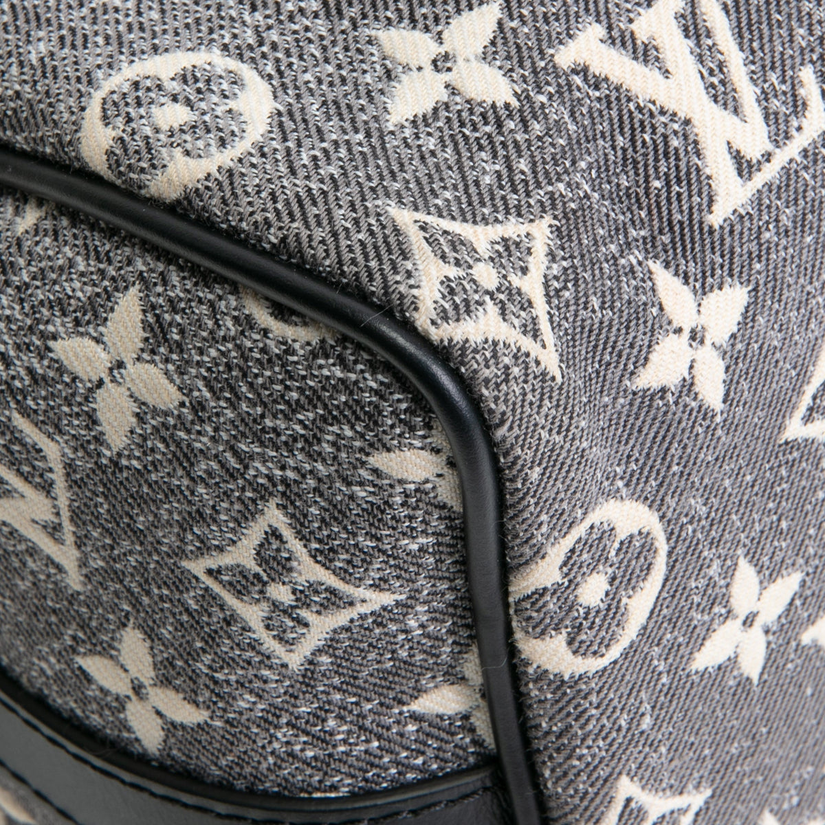 LOUIS VUITTON Monogram Jacquard Denim Speedy Bandouliere 25 - Dark Gray