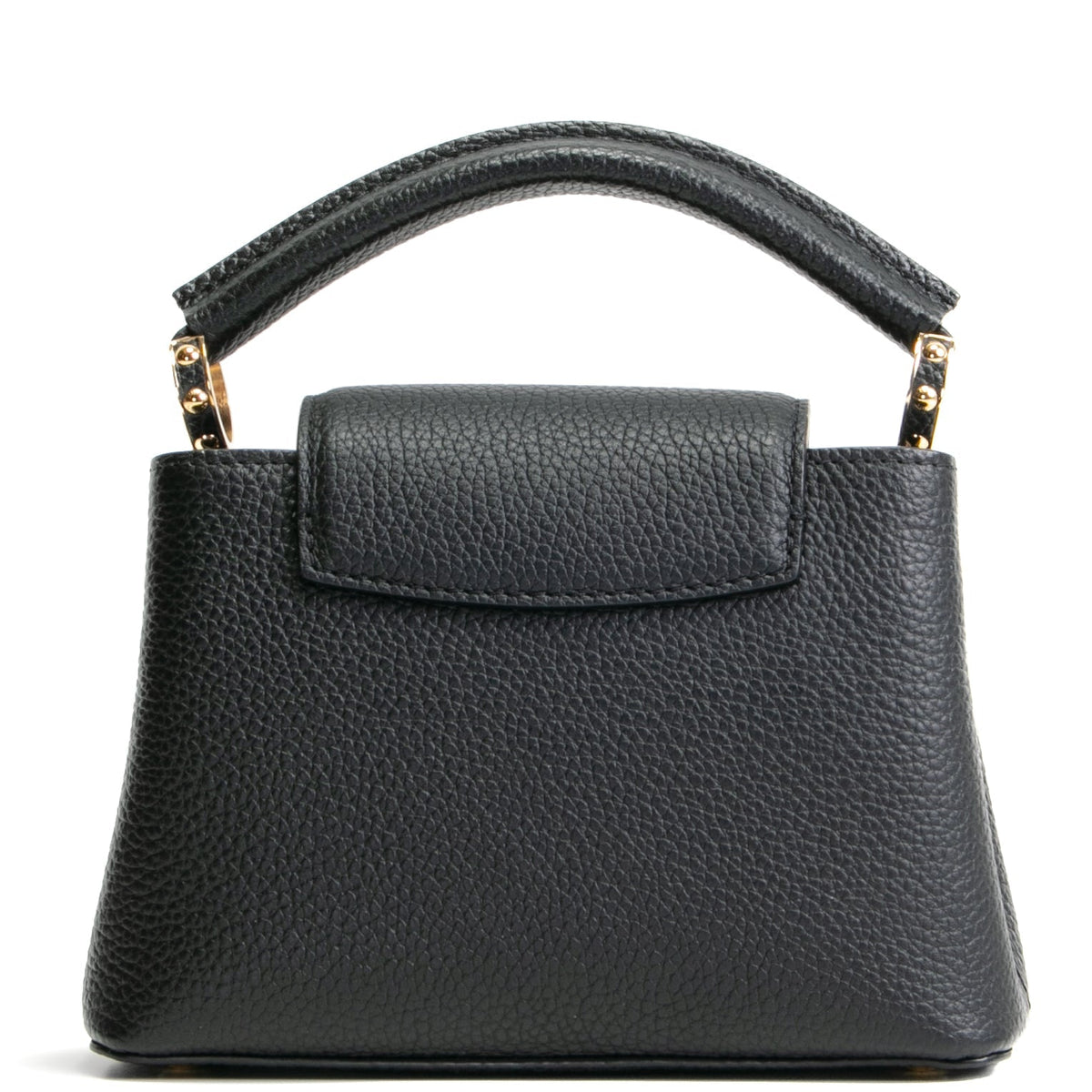 LOUIS VUITTON Taurillon Leather Capucines Mini - Black