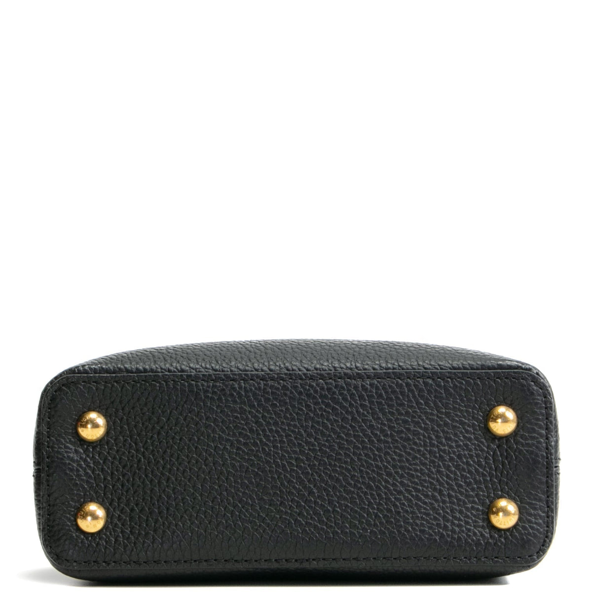 LOUIS VUITTON Taurillon Leather Capucines Mini - Black