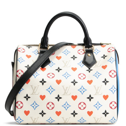 Louis Vuitton Limited Edition Monogram Game On Speedy Bandouliere 25