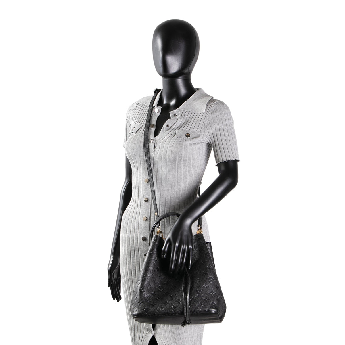 LOUIS VUITTON Monogram Empreinte NeoNoe MM - Black