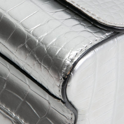 LOUIS VUITTON Crocodile Twist PM - Silver