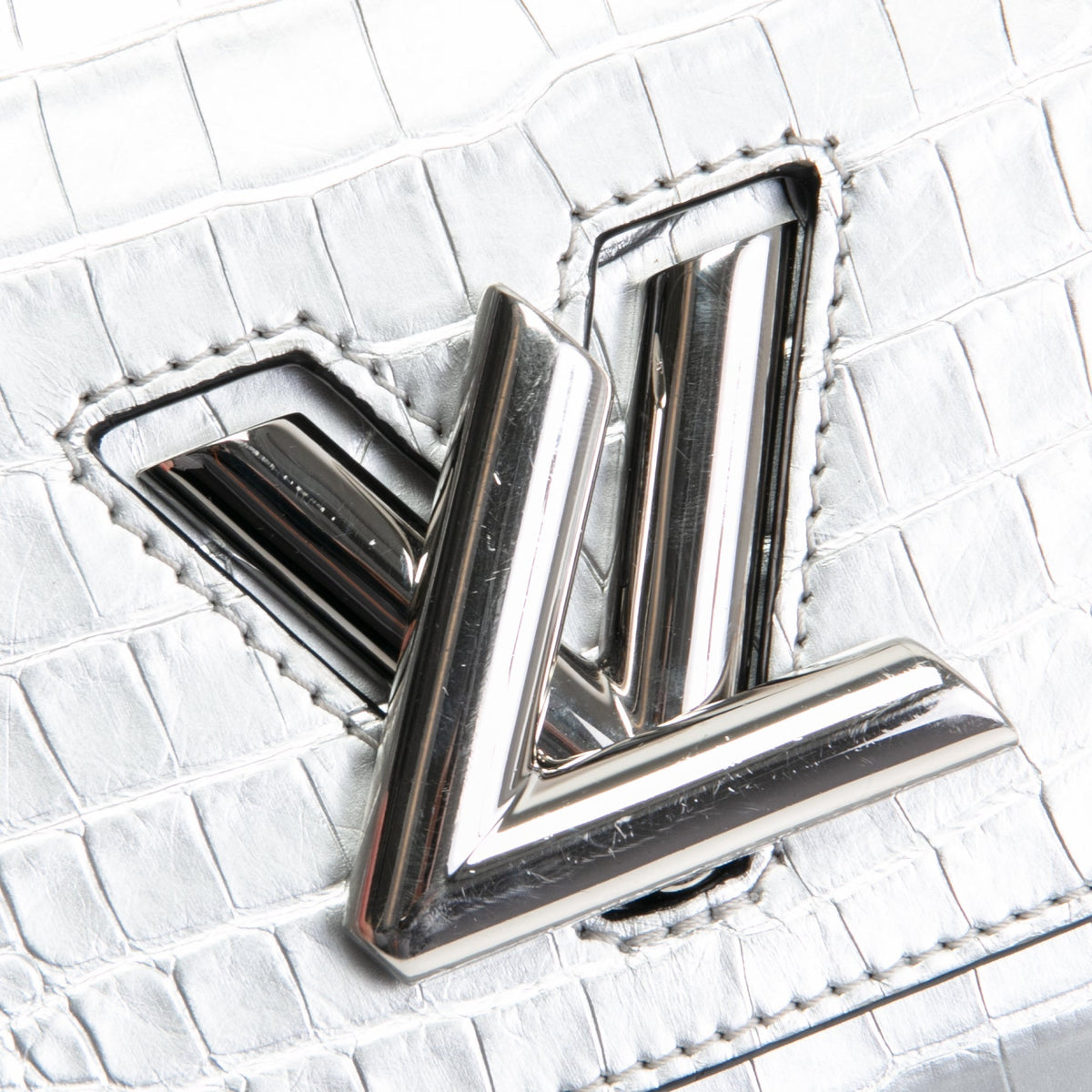 LOUIS VUITTON Crocodile Twist PM - Silver