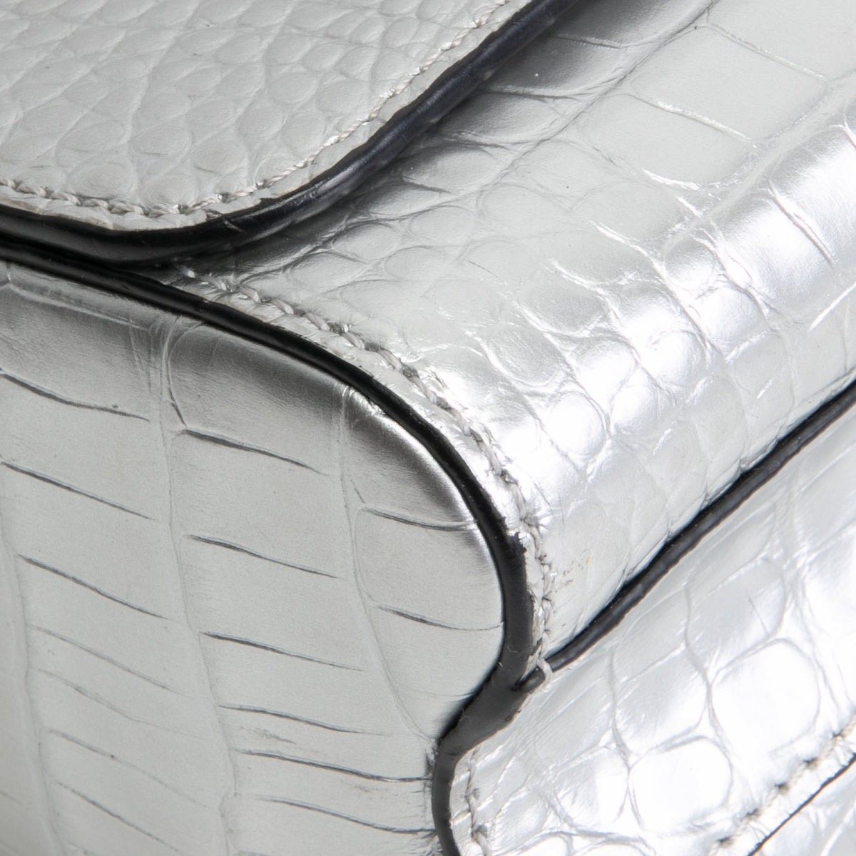 LOUIS VUITTON Crocodile Twist PM - Silver
