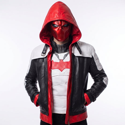 Jason Todd Arkham Knight Red Hood Leather Jacket & Vest