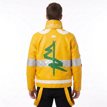 Cyberpunk 2077 Edgerunners David Martinez Yellow Leather Jacket