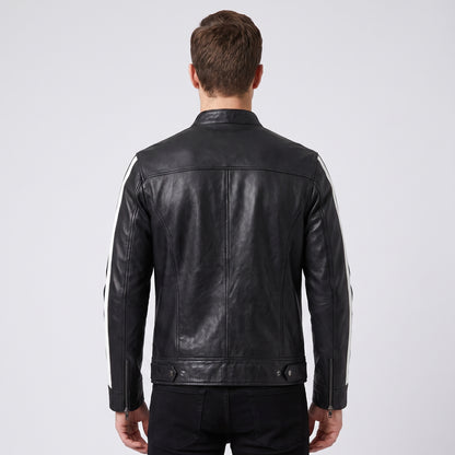 Resident Evil Vendetta Inspired Black Leather Biker Jacket