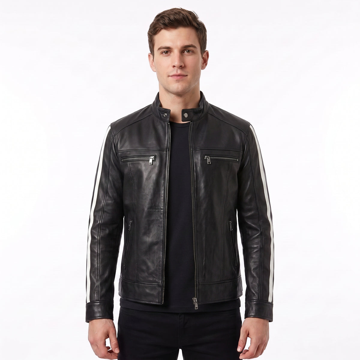 Resident Evil Vendetta Inspired Black Leather Biker Jacket