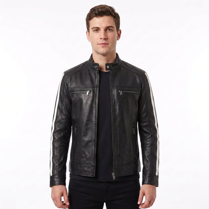 Resident Evil Vendetta Inspired Black Leather Biker Jacket