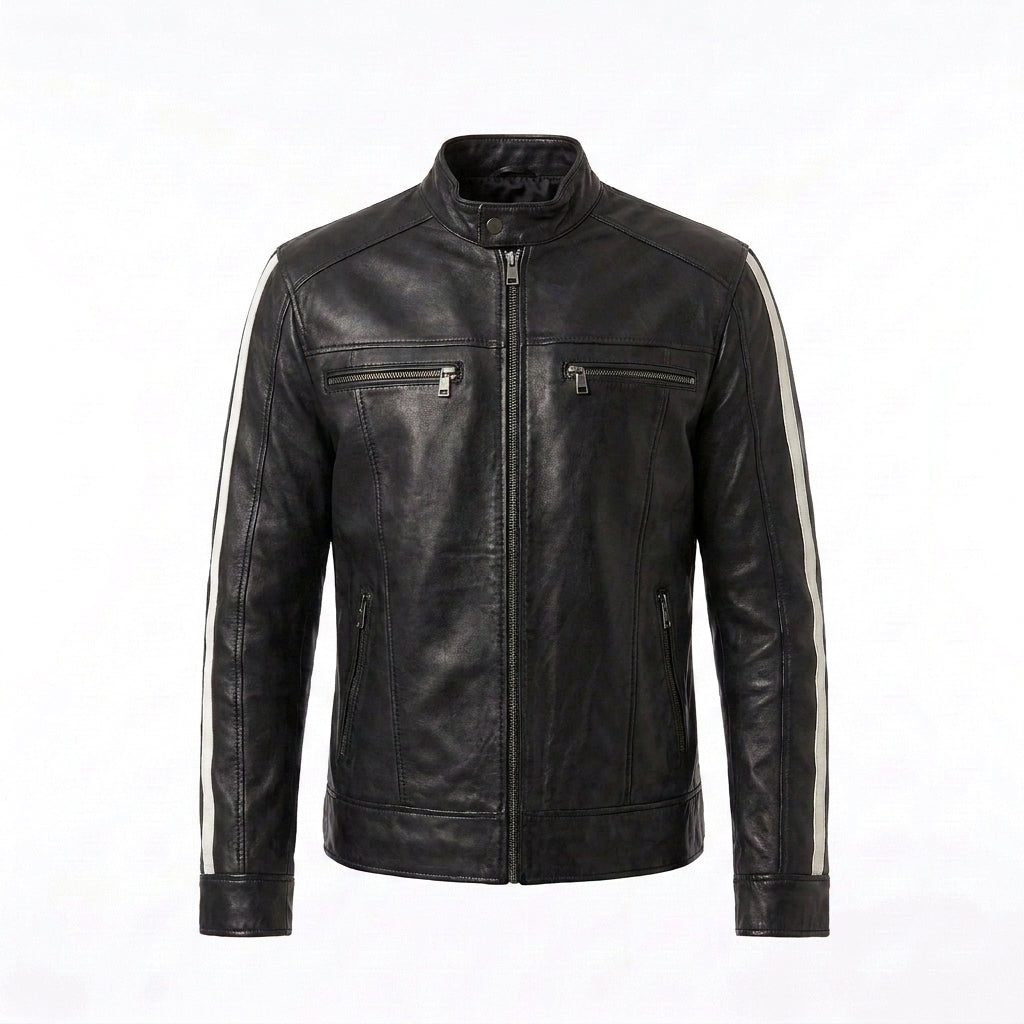 Resident Evil Vendetta Inspired Black Leather Biker Jacket