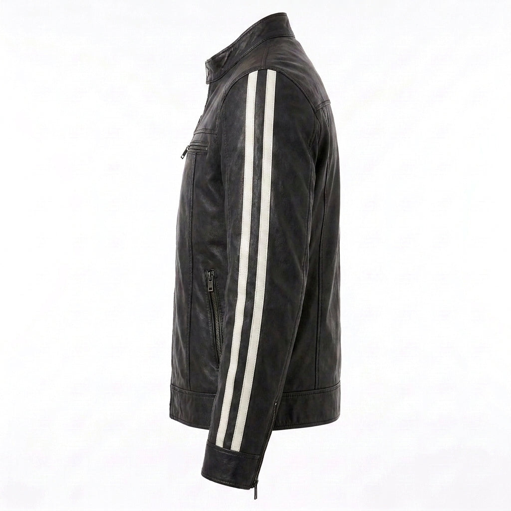 Resident Evil Vendetta Inspired Black Leather Biker Jacket
