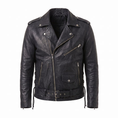 Fallout 4 Atom Cats Black Leather Biker Jacket