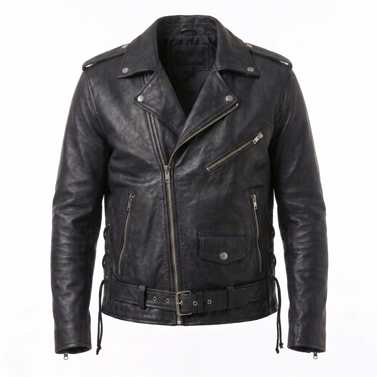 Fallout 4 Atom Cats Black Leather Biker Jacket